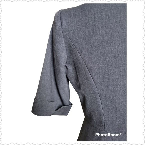 CALVIN KLEIN  Charcoal Sheath Dress, Size 2 - Picture 3 of 5